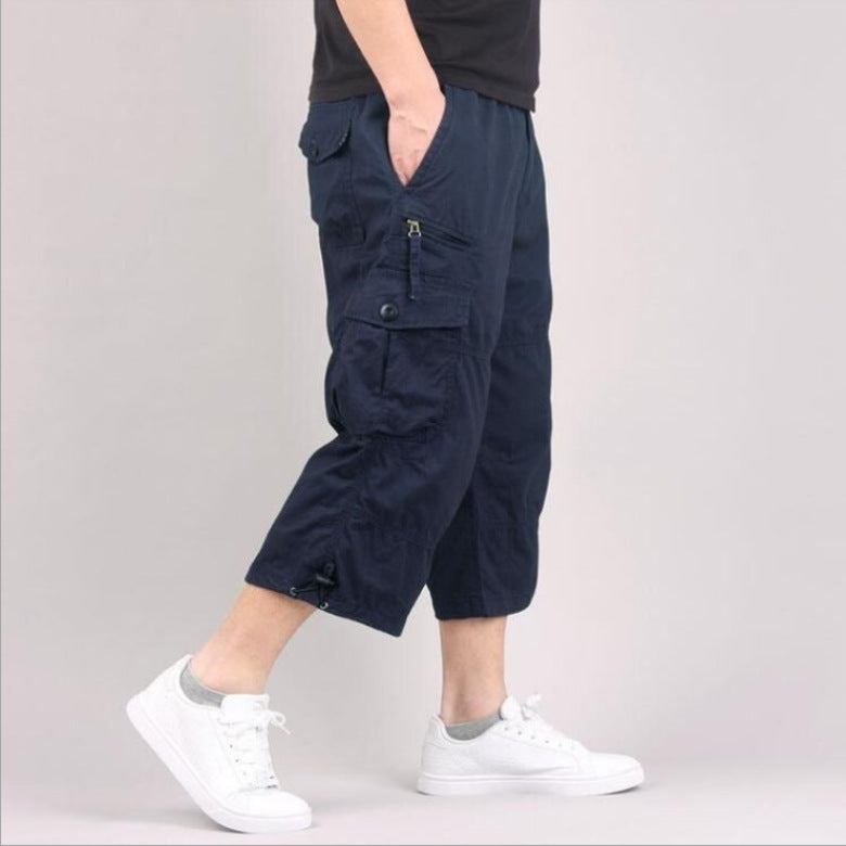 Cropped Pants Cordwork Pocket Pants