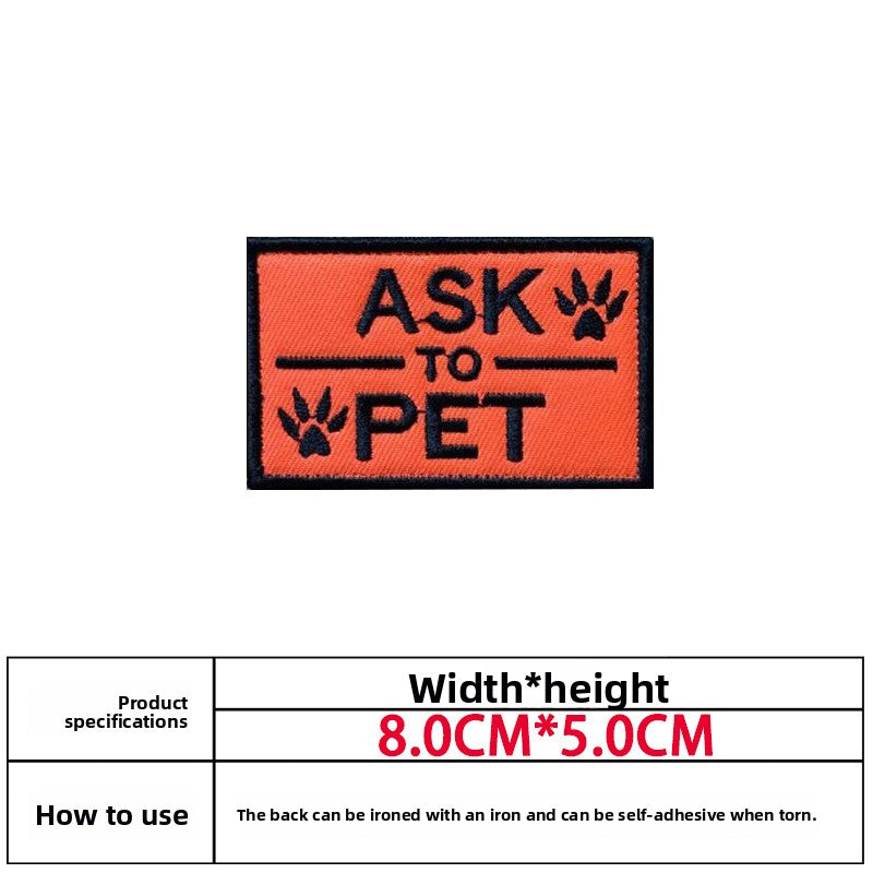 Service Dog Embroidered Velcro Patch
