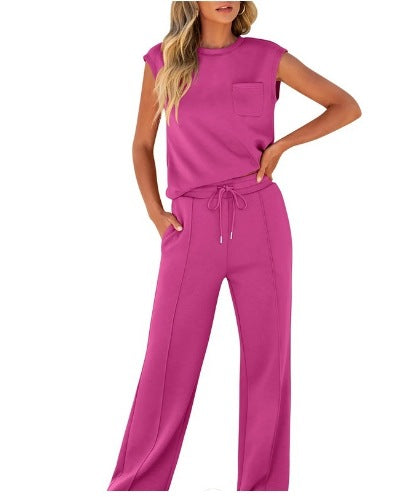 Women'S Sleeveless Two-Piece Suit