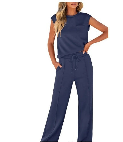Women'S Sleeveless Two-Piece Suit