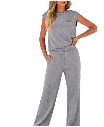Women'S Sleeveless Two-Piece Suit