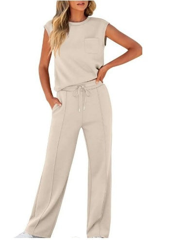 Women'S Sleeveless Two-Piece Suit