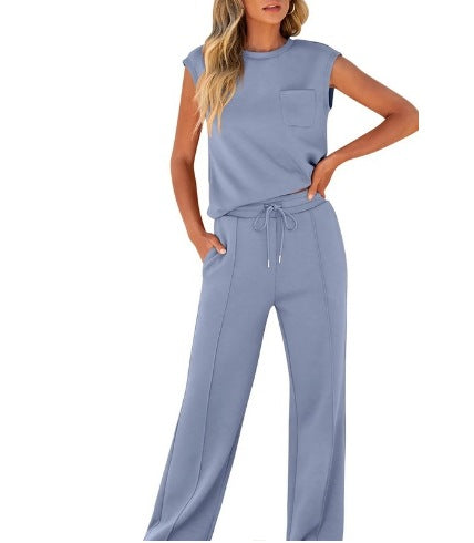 Women'S Sleeveless Two-Piece Suit