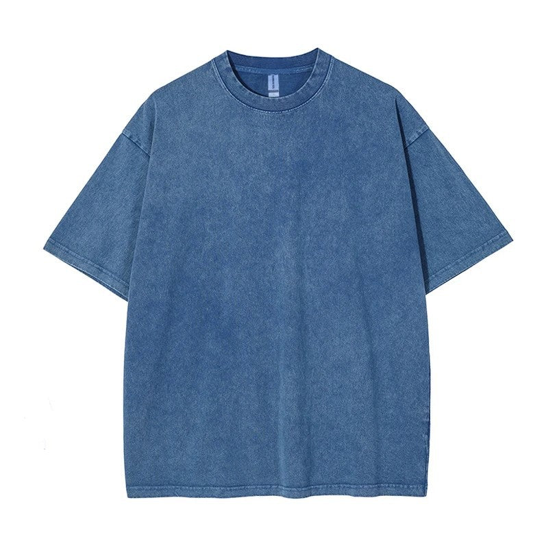 Vintage Washed Round Neck Short Sleeve