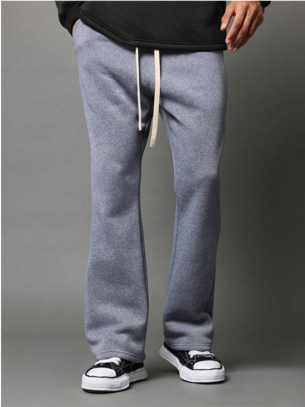 Solid Color Casual Pants