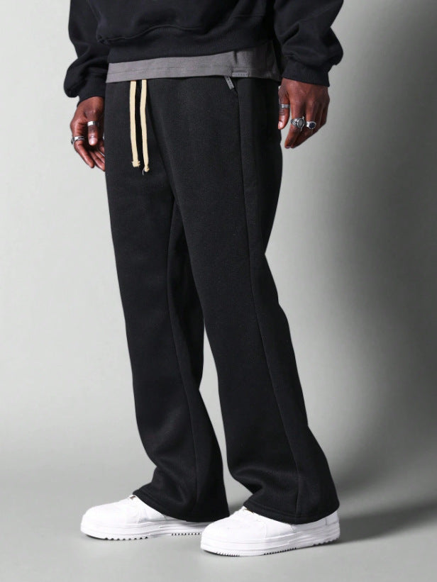 Solid Color Casual Pants