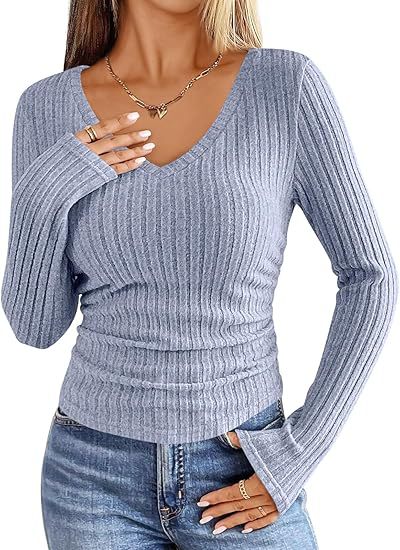 V-Neck Fashion Slim Top