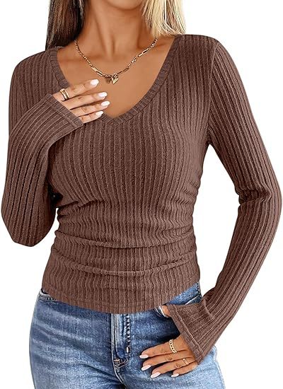 V-Neck Fashion Slim Top