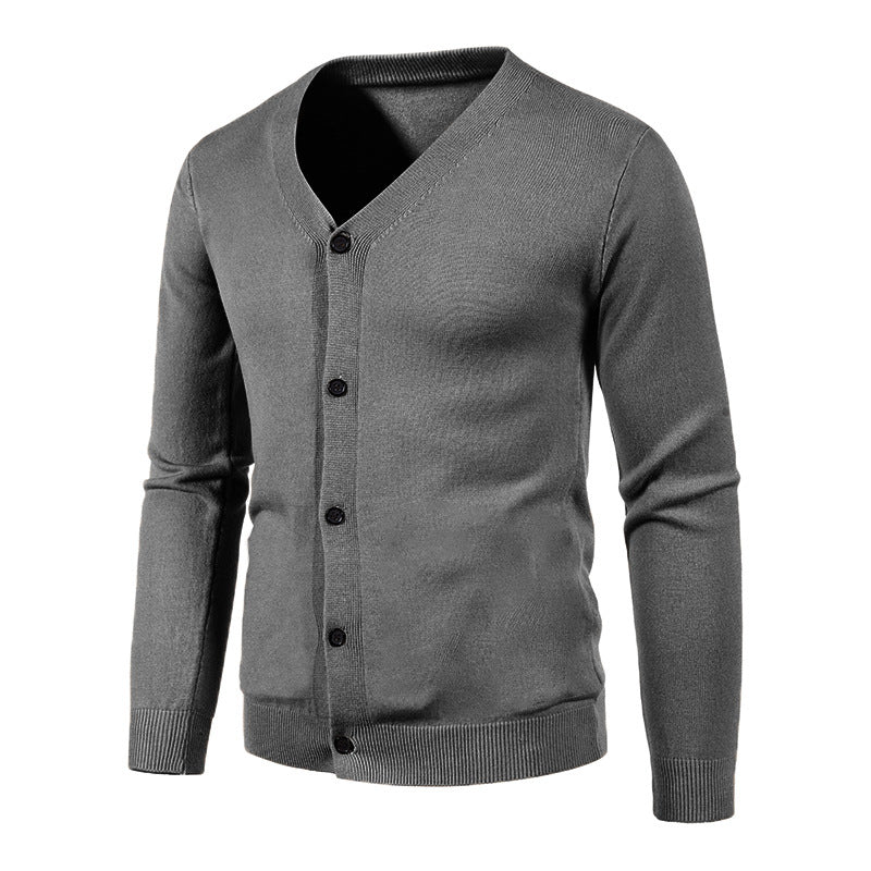 V-Neck Knit Cardigan