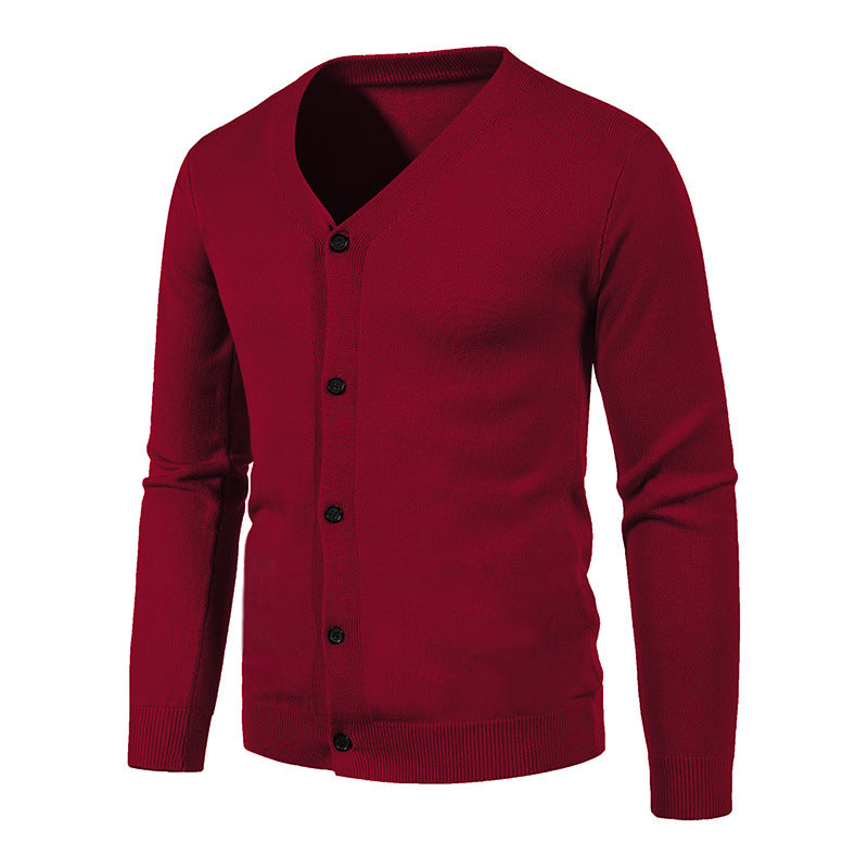 V-Neck Knit Cardigan