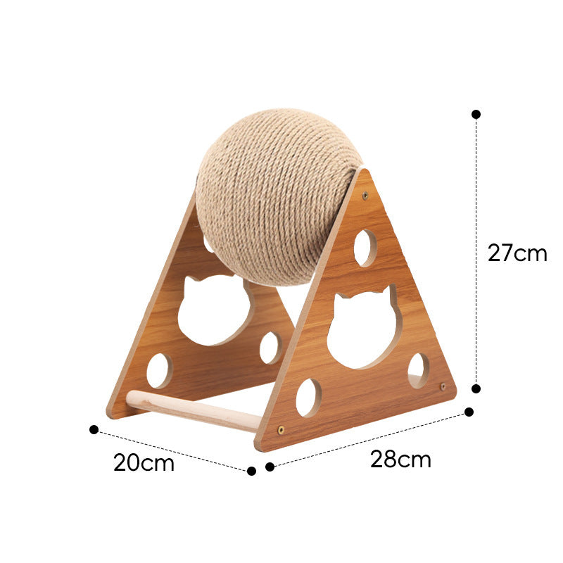 Cat Toy Wooden Cat Catch Ball