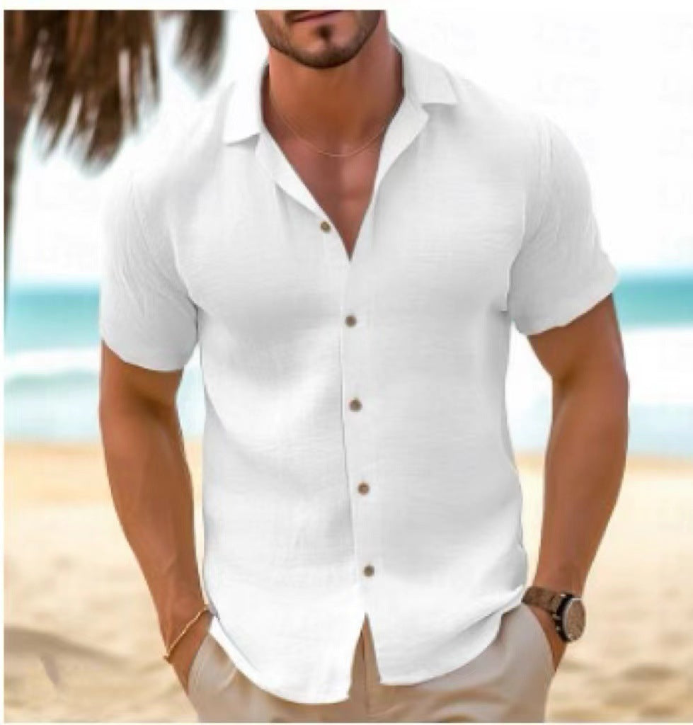 Men'S Beach Cardigan Short Sleeve