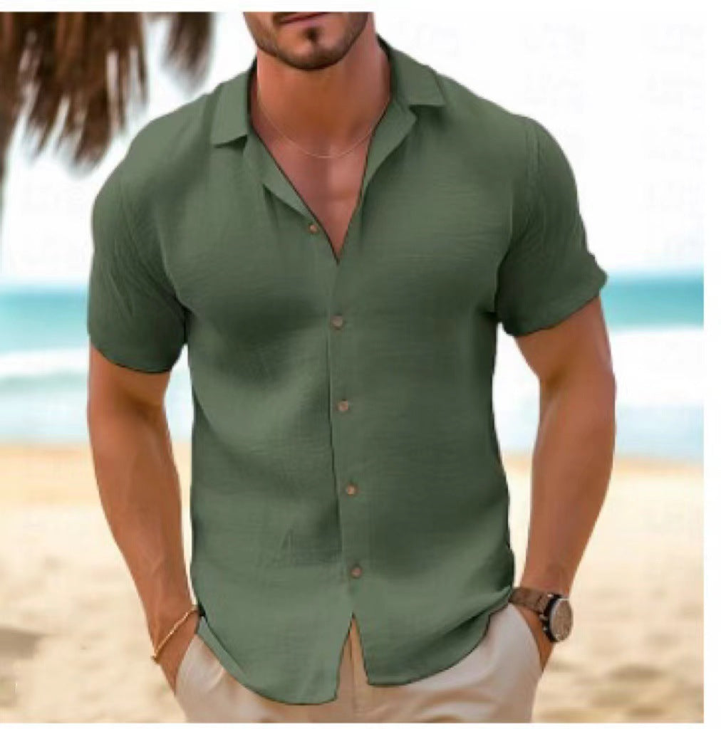 Men'S Beach Cardigan Short Sleeve