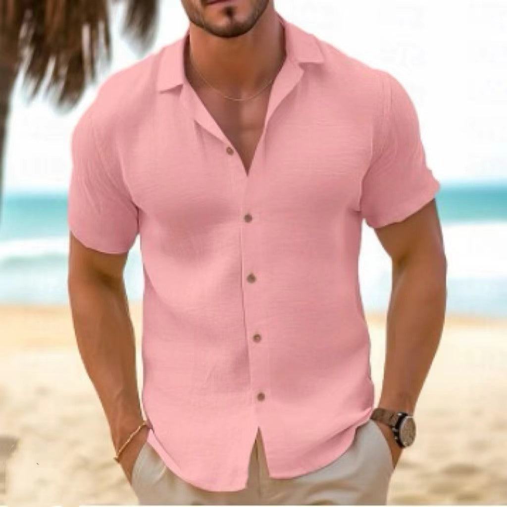 Men'S Beach Cardigan Short Sleeve
