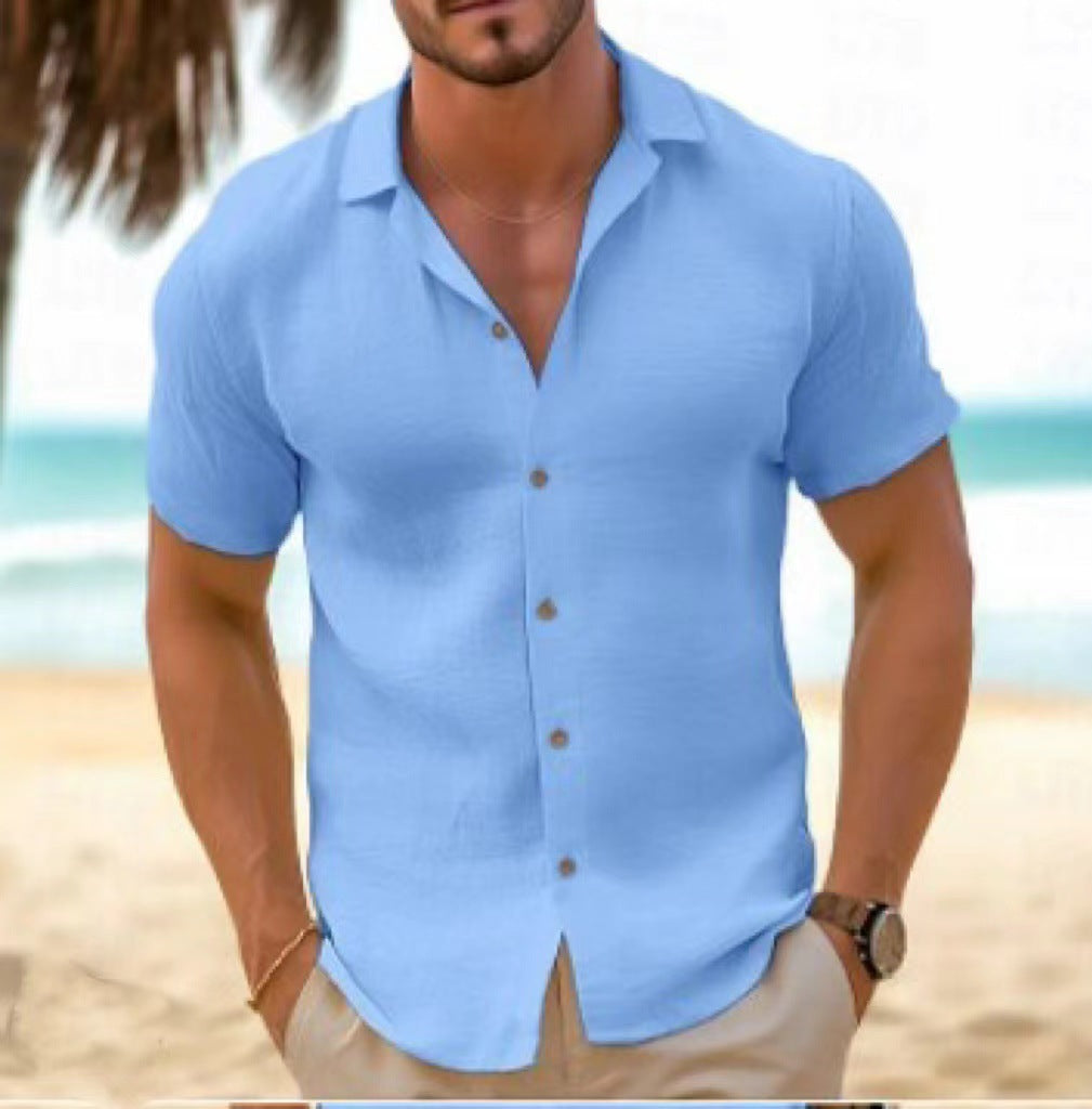 Men'S Beach Cardigan Short Sleeve