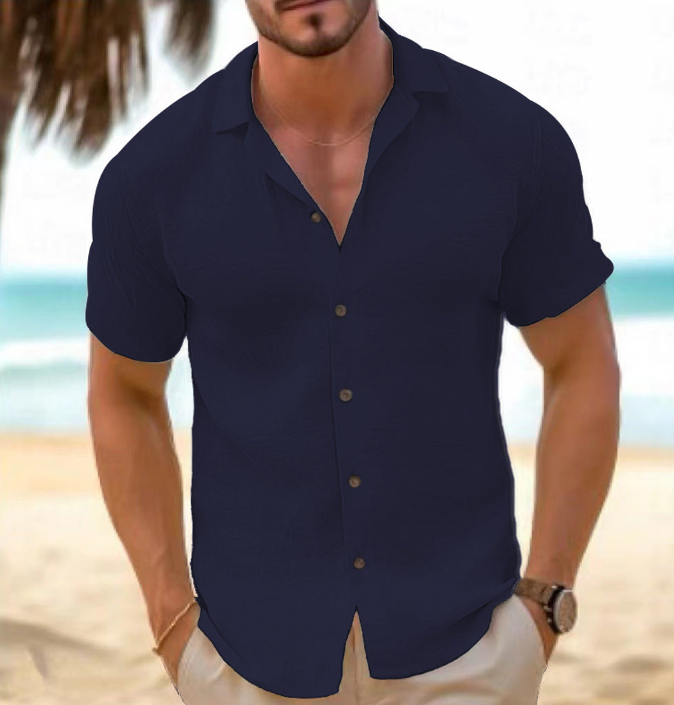 Men'S Beach Cardigan Short Sleeve