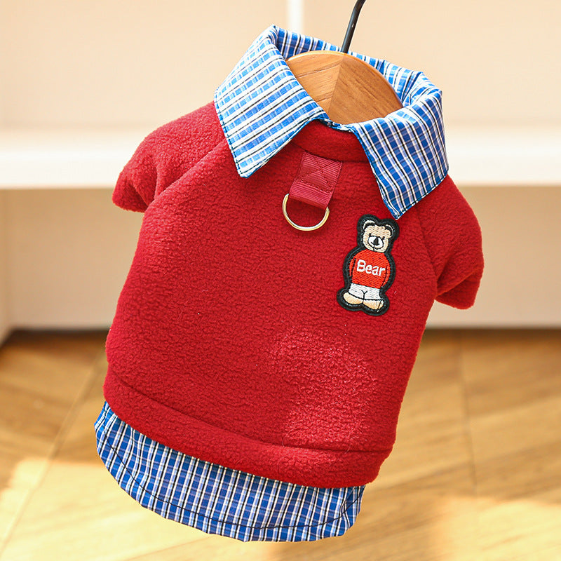 Fake Two-Piece Pet Suit
